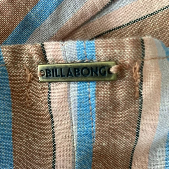 Billabong Women's Straight Round Beachy coastal mini Dress Size Medium EUC - Picture 6 of 6